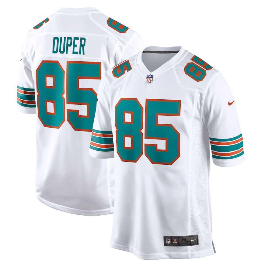 Men Miami Dolphins 85 Mark Duper Nike White Game Retired Player NFL Jersey